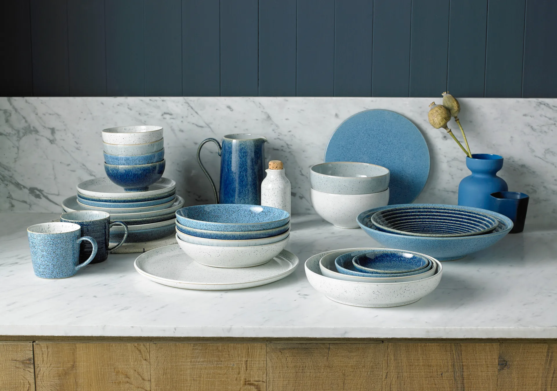 Piattino Studio Blue 17 cm, Selce Denby