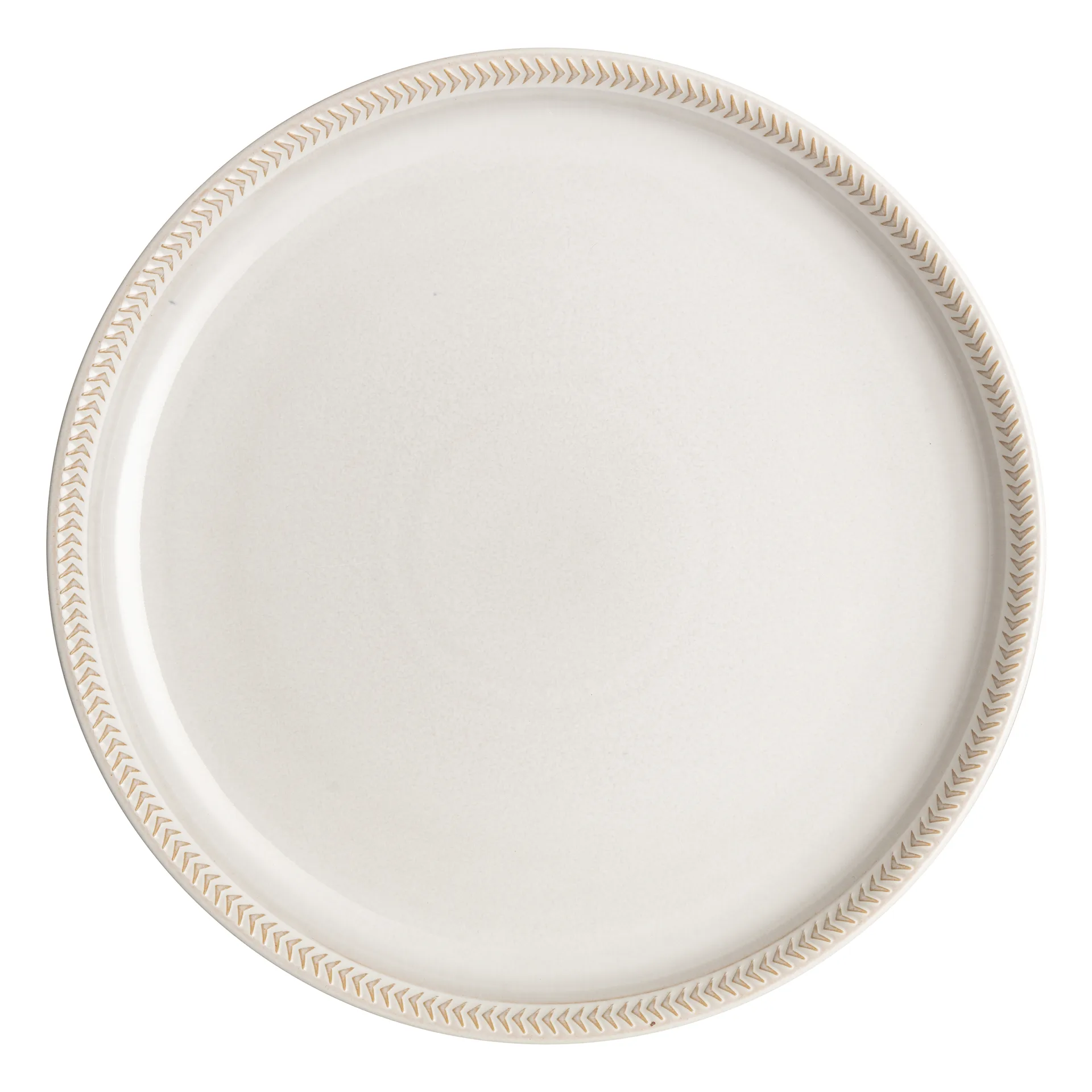 Piatto piano Natural Canvas 26 cm, Con rilievi Denby