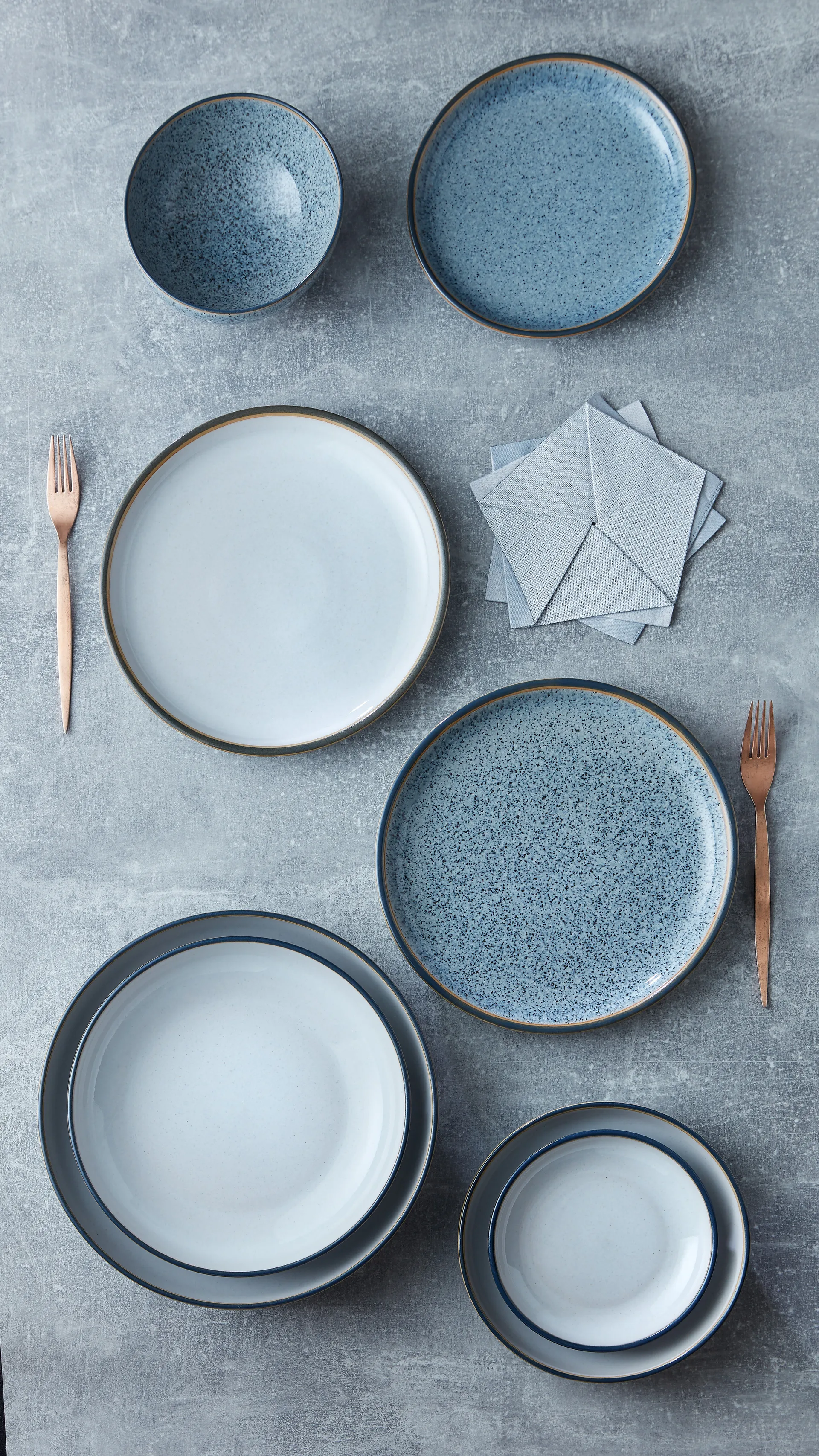 Piatto Studio Grey, 17 cm, Granito Denby