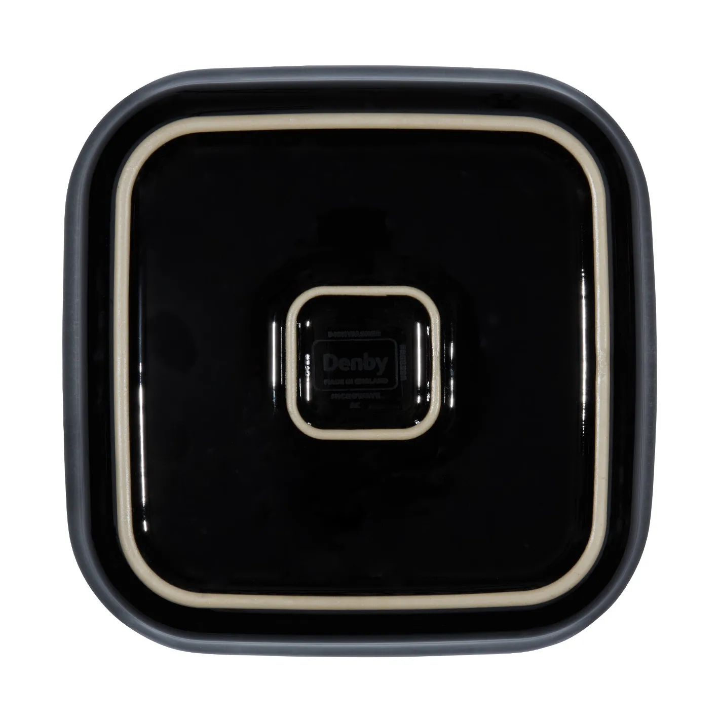 Pirofila Halo, Nero-blu, quadrato Denby