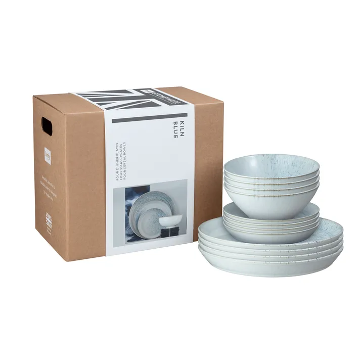 Set di stoviglie Kiln blue - 12 pezzi - Denby