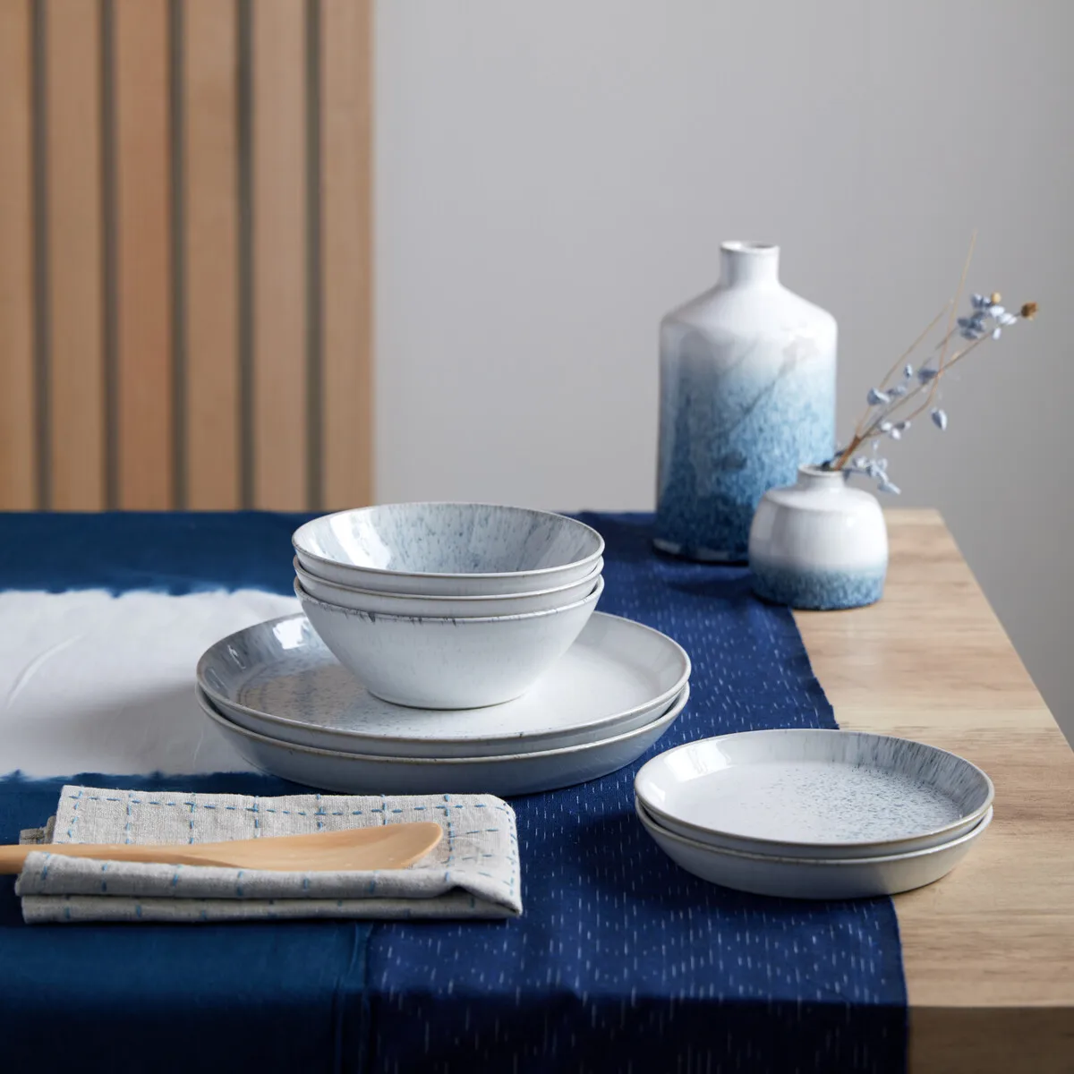Set di stoviglie Kiln blue, 12 pezzi Denby