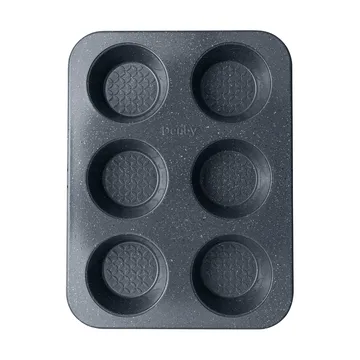 Stampo per muffin con finitura Quantanium - Grigio, 6 pz - Denby
