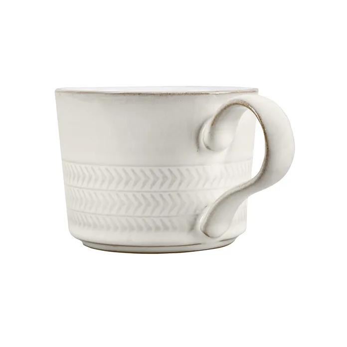 Tazza da tè e caffè Natural Canvas, 26 cl, Con rilievi Denby
