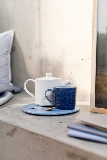 Tazza rigata Studio Blue, 40 cl - Cobalto, grigio - Denby