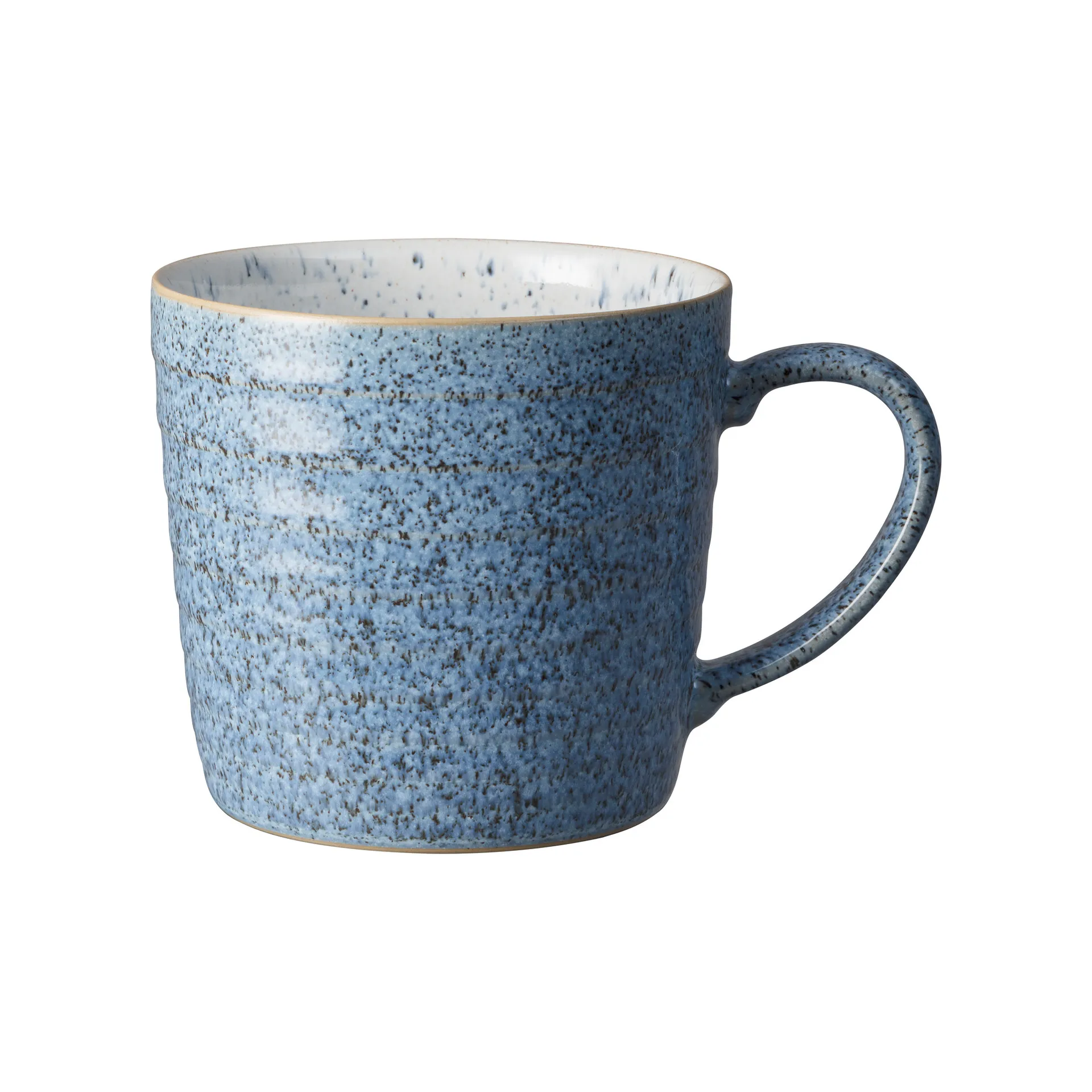 Tazza rigata Studio Blue, 40 cl, Selce, gesso Denby