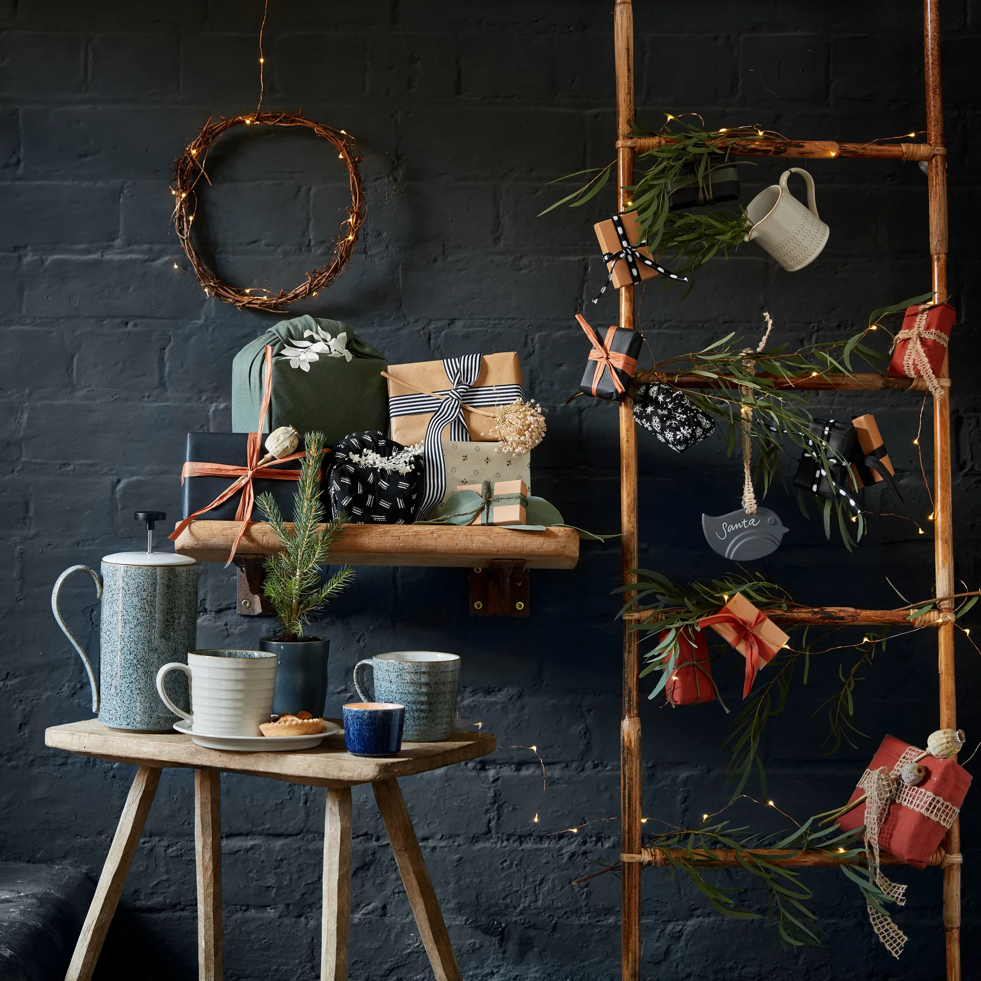 Tazza rigata Studio Grey 40 cl, Granito Denby