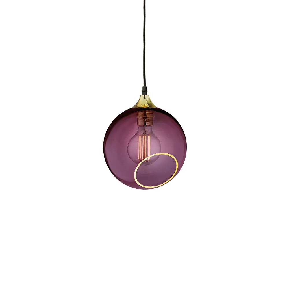 Lampada a sospensione Ballroom Ø20 cm, Oro-purple rain Design By Us