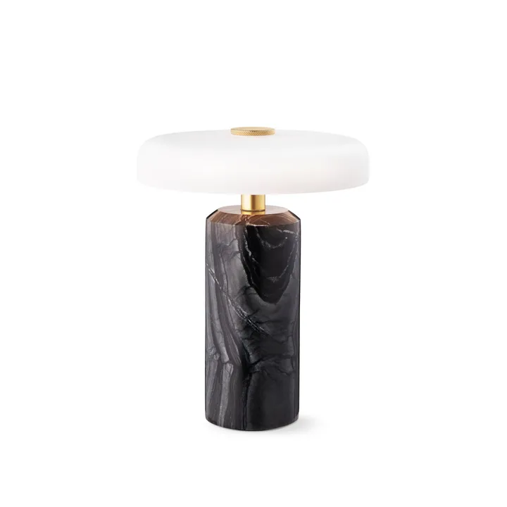 Lampada da tavolo Trip Ø17x21 cm marmo - Opale carbone opaca - Design By Us