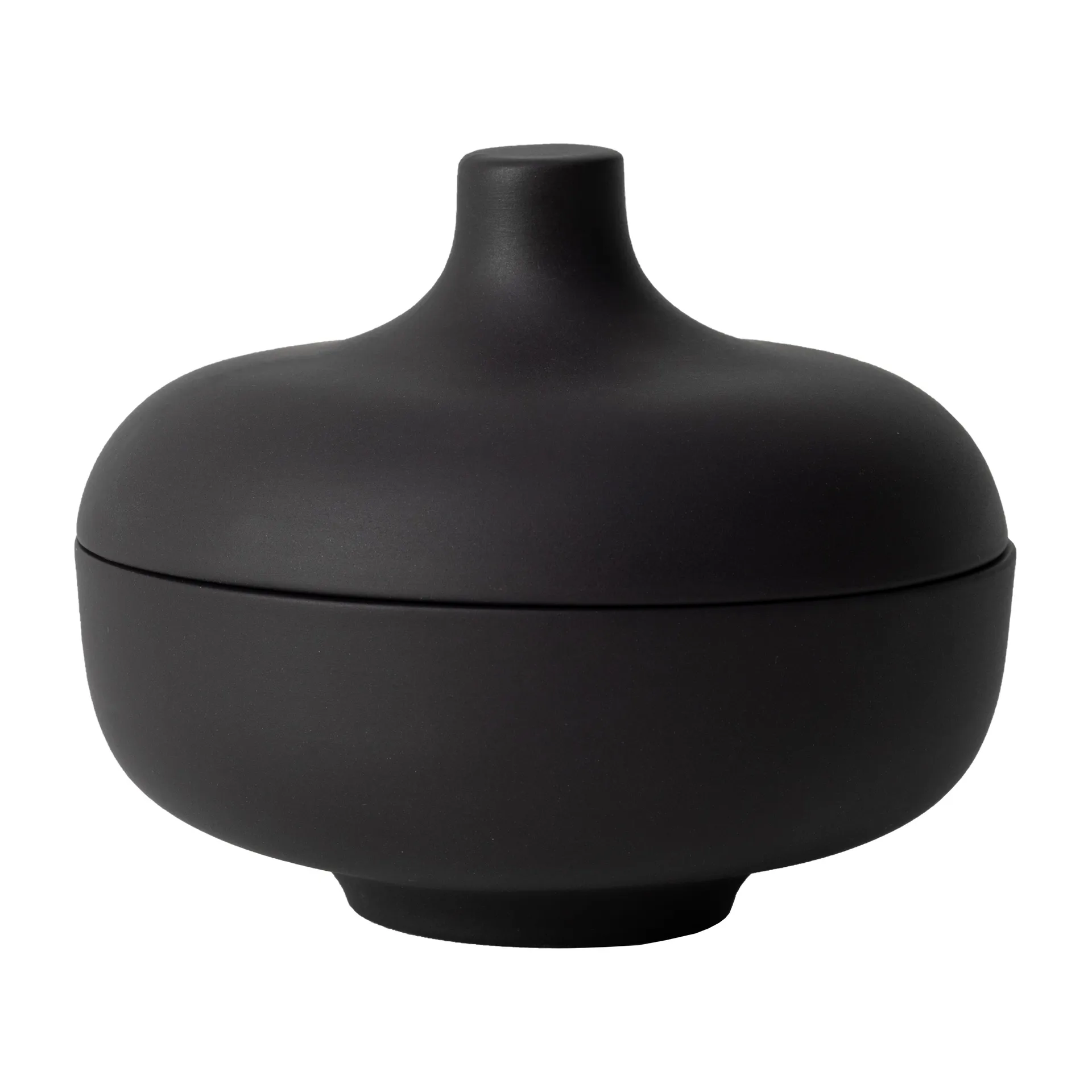 Ciotola con coperchio Sand M Ø 12 cm, Black clay Design House Stockholm