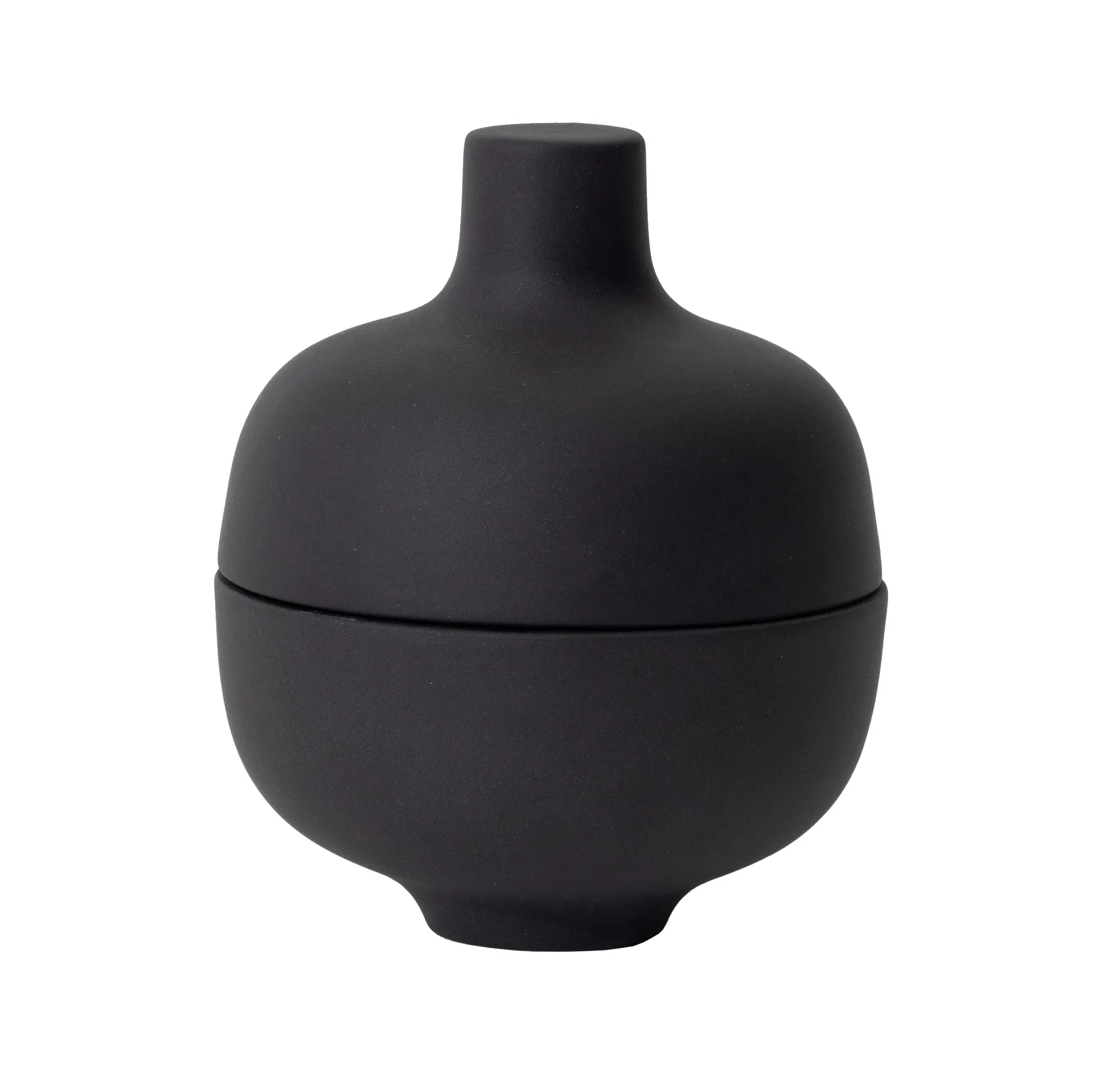Ciotola con coperchio Sand S Ø 8,2 cm, Black clay Design House Stockholm