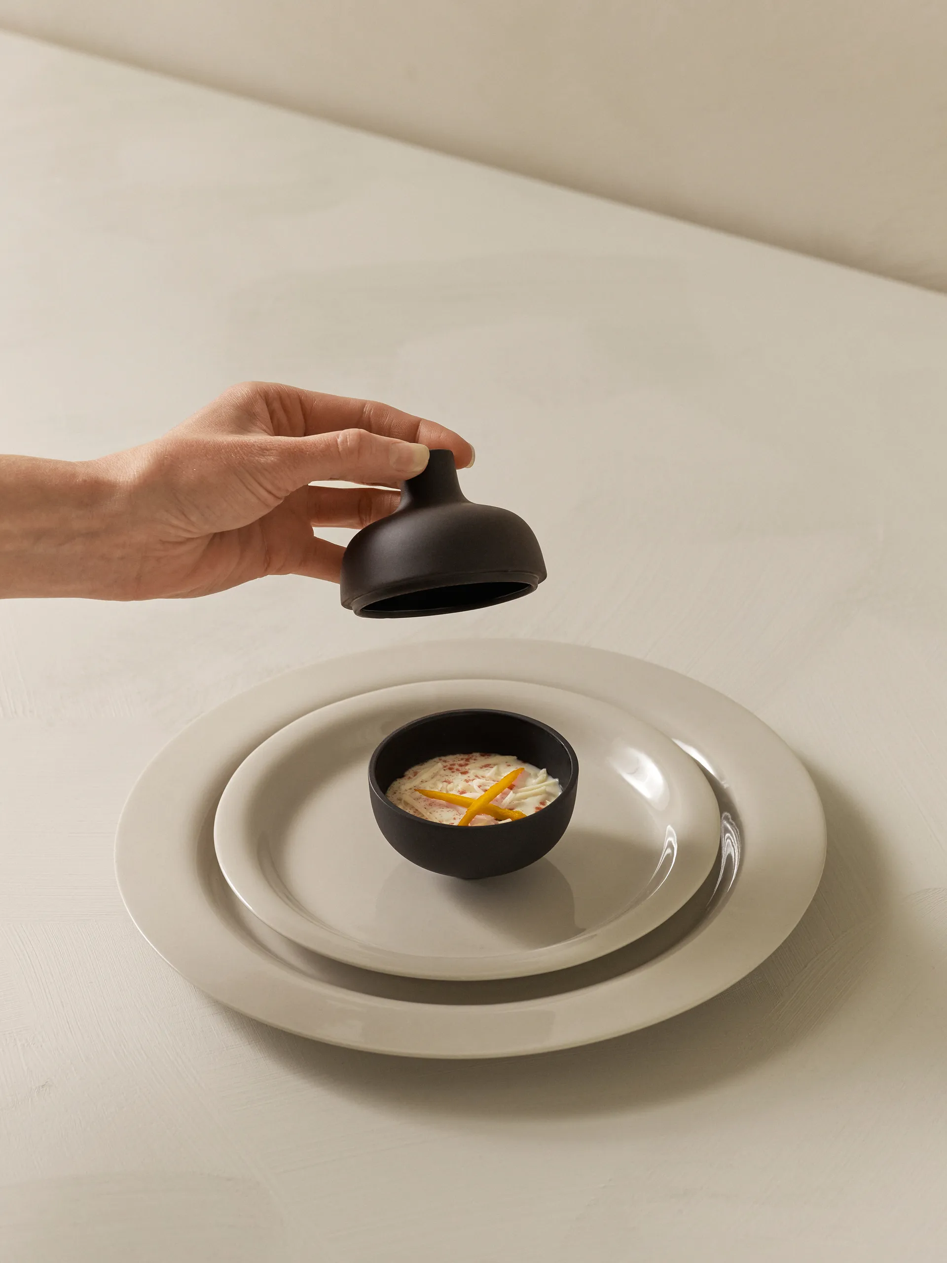 Ciotola con coperchio Sand S Ø 8,2 cm, Black clay Design House Stockholm