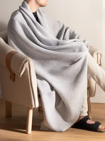 Coperta Pleece 140x160 cm - Grigio chiaro - Design House Stockholm