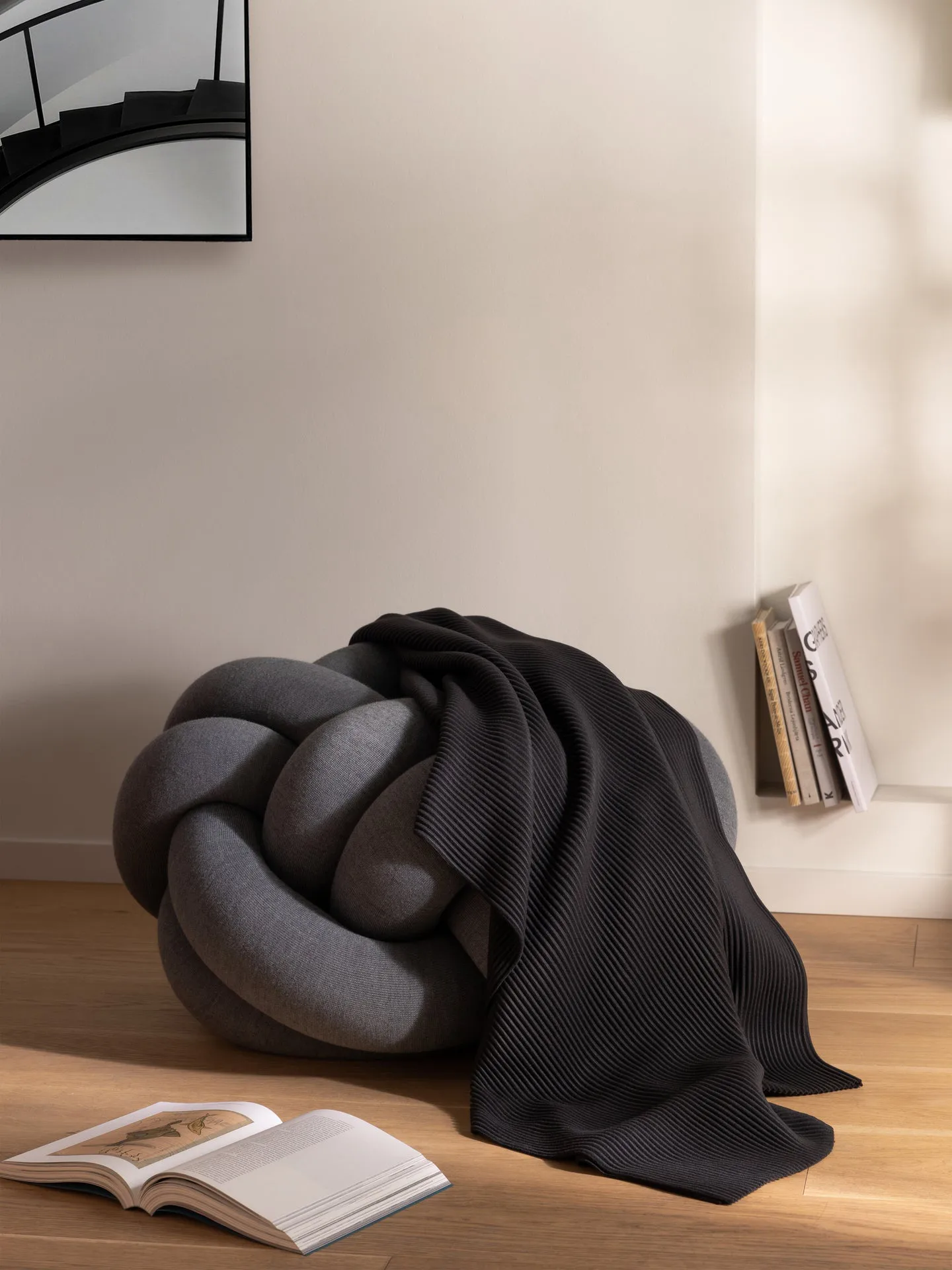 Coperta Pleece 140x160 cm, Nero Design House Stockholm