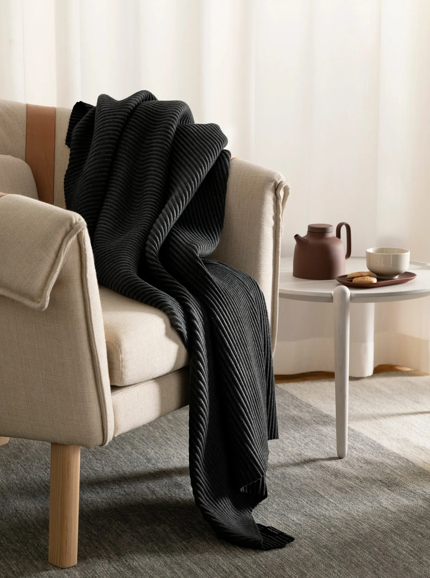 Coperta Pleece 140x170 cm, Nero Design House Stockholm
