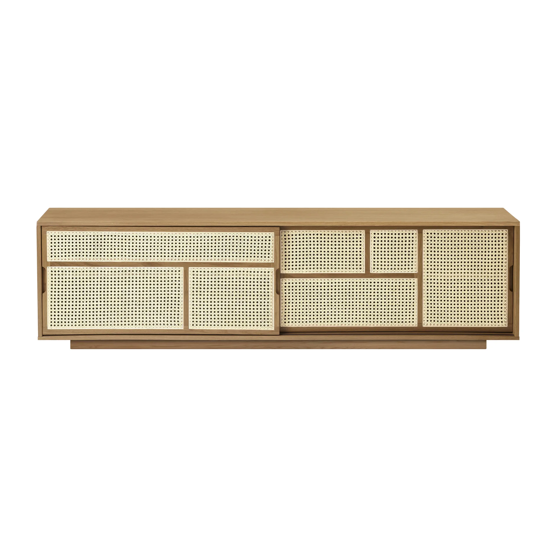 Credenza Air, bassa, rovere, legno di rattan Design House Stockholm