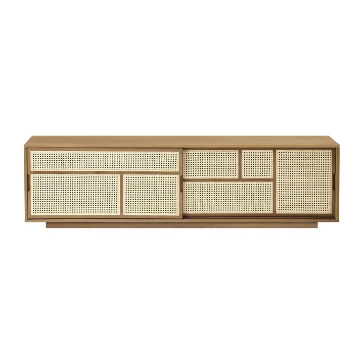 Credenza Air, bassa - rovere, legno di rattan - Design House Stockholm