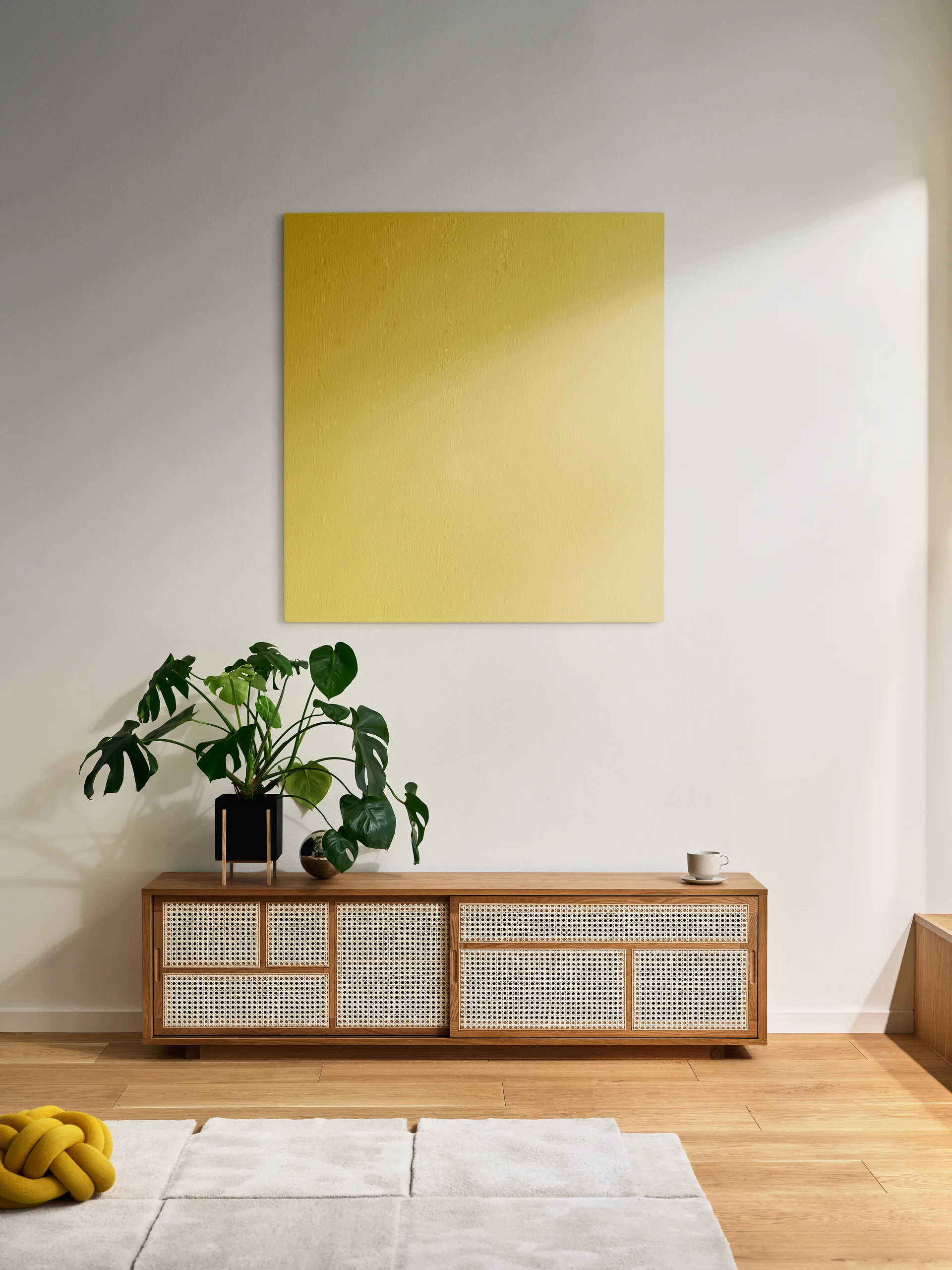 Credenza Air, bassa, rovere, legno di rattan Design House Stockholm