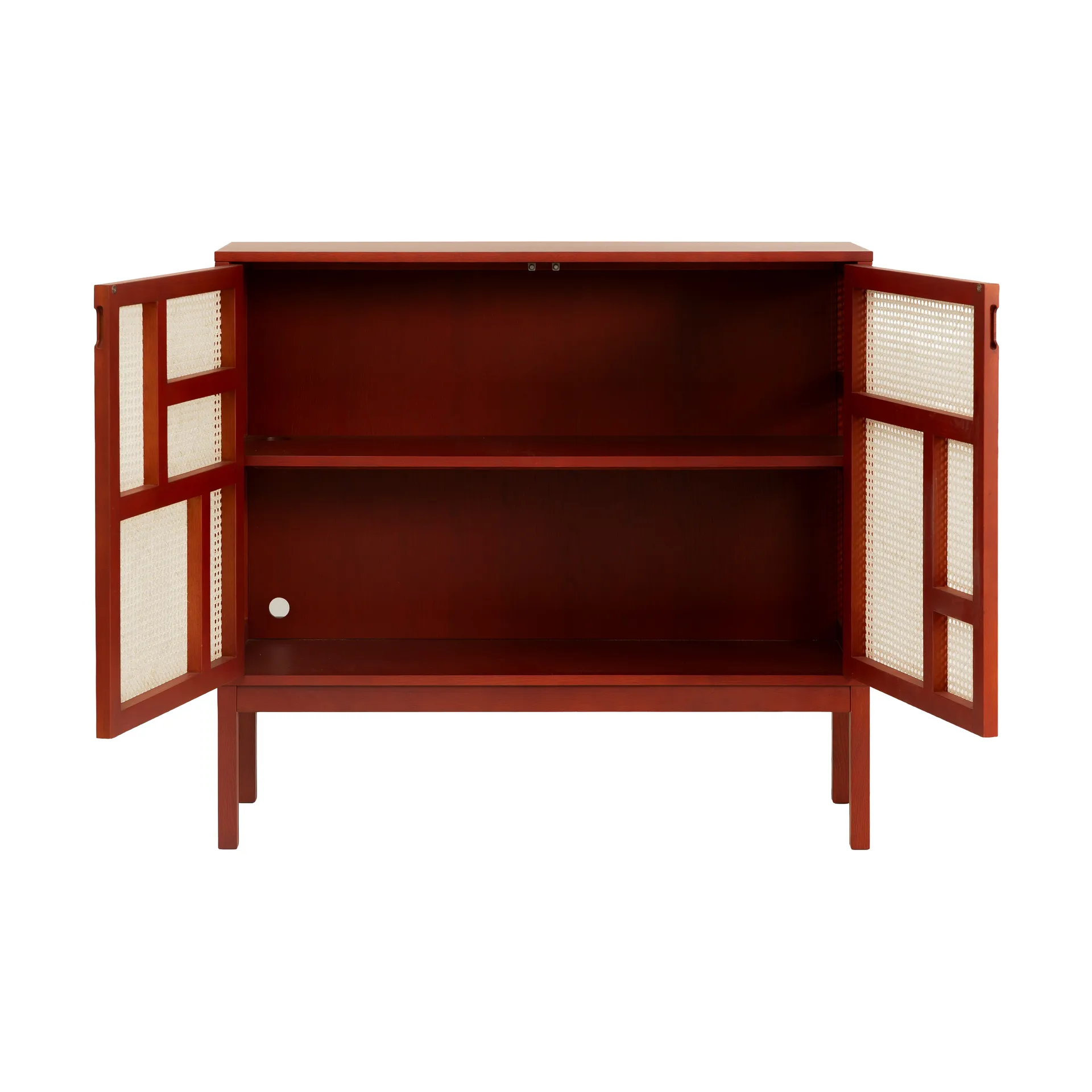 Credenza Air, Rosso, 120x110 cm, con gambe Design House Stockholm