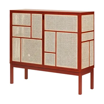 Credenza Air - Rosso, 120x110 cm, con gambe - Design House Stockholm
