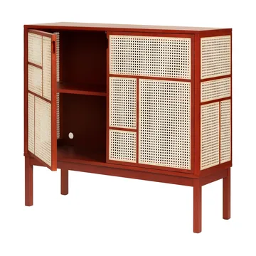 Credenza Air - Rosso, 120x110 cm, con gambe - Design House Stockholm