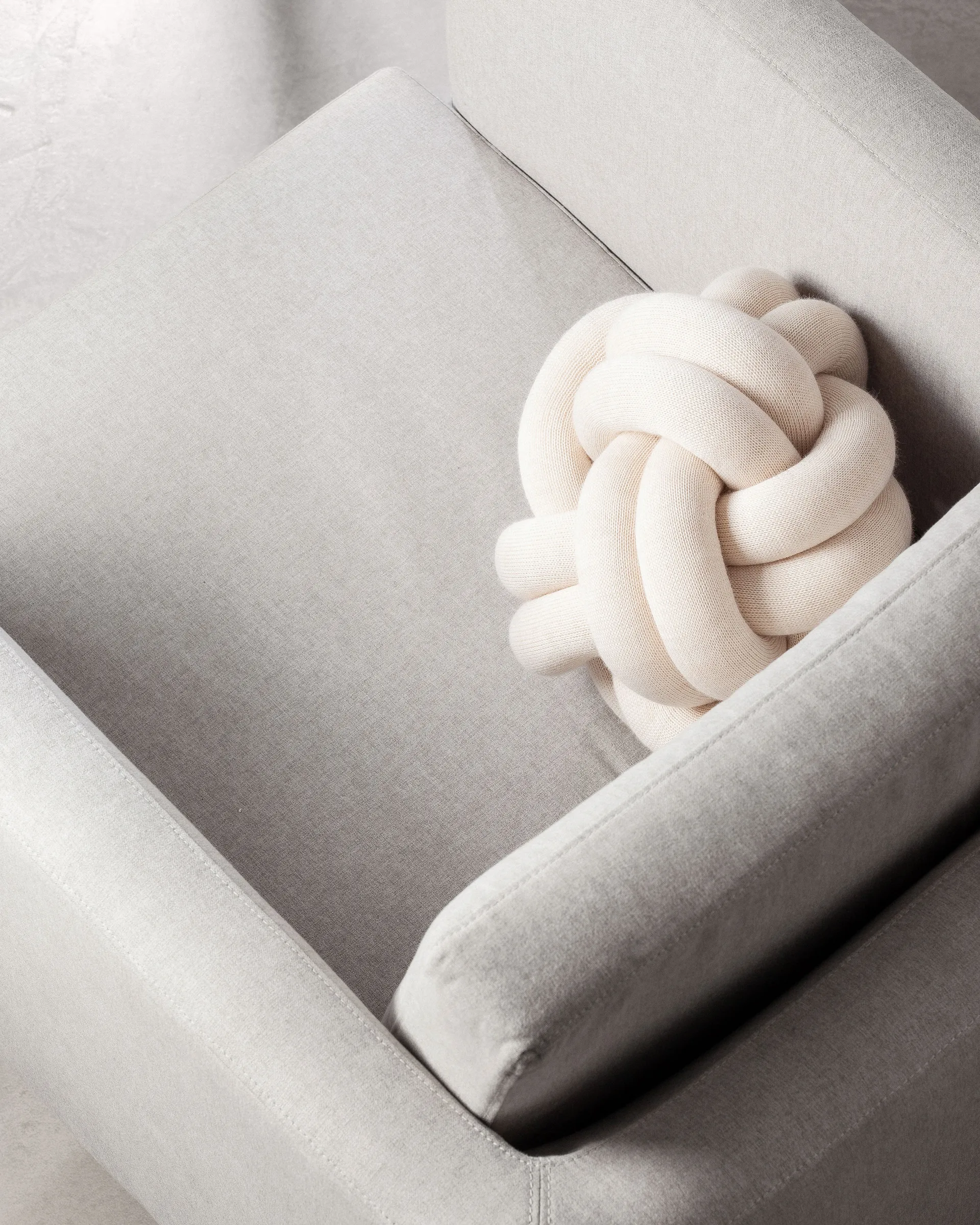 Cuscino Knot, crema Design House Stockholm