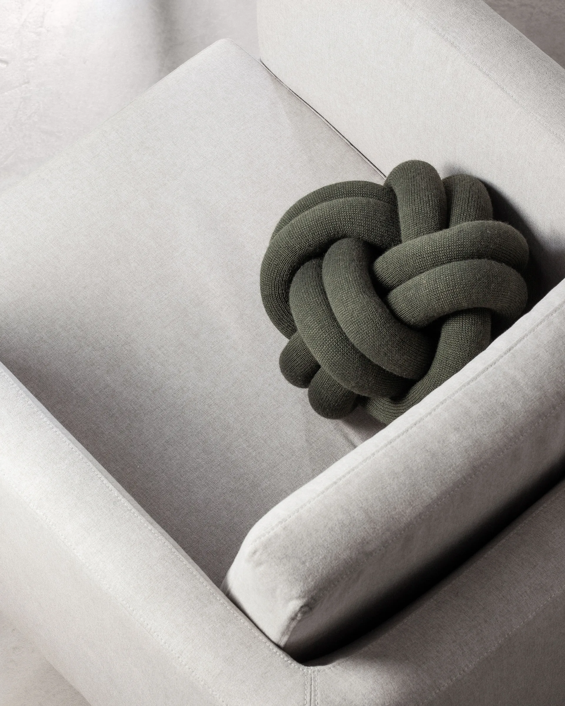 Cuscino Knot, forest green Design House Stockholm