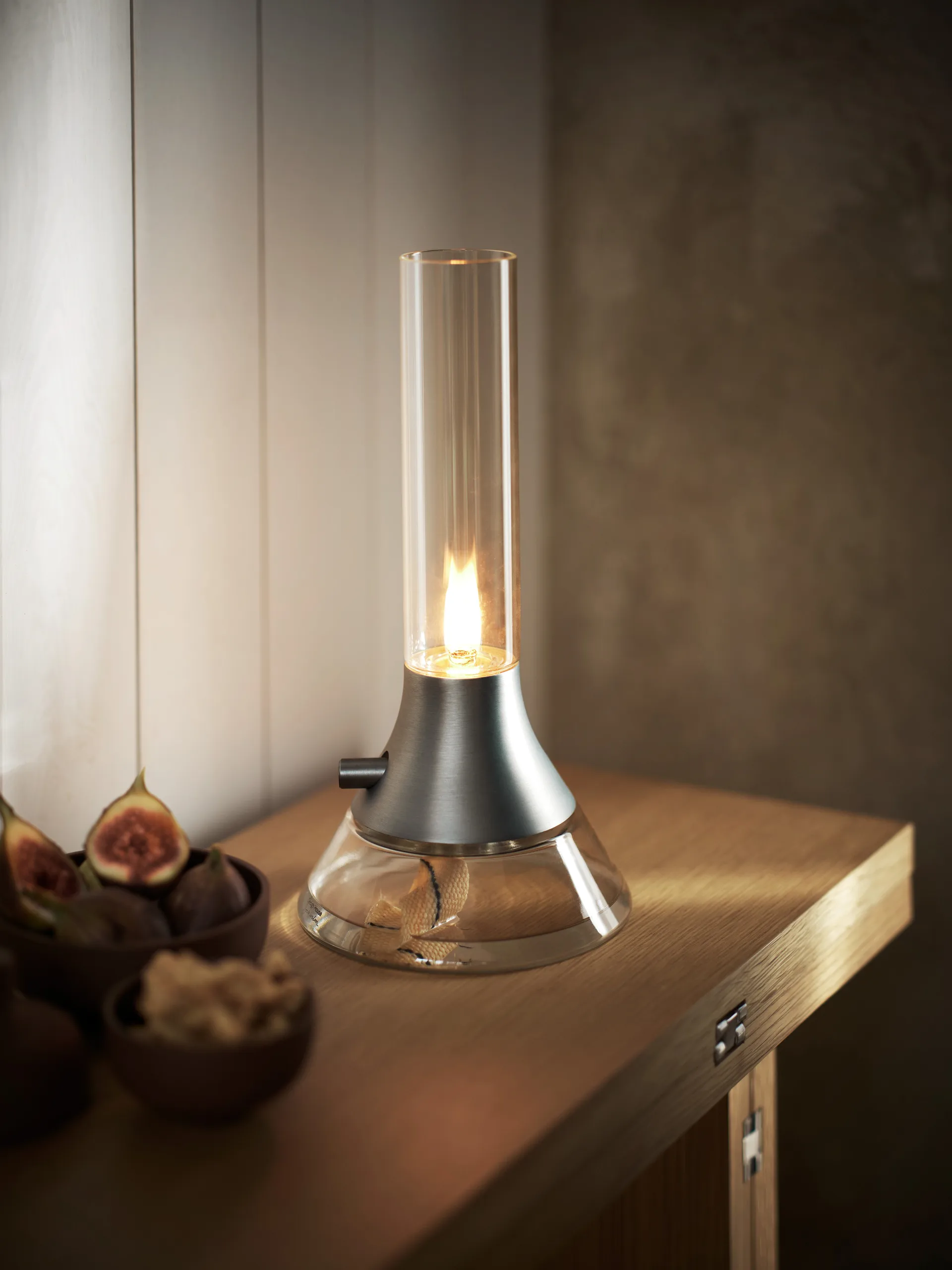 Lampada a olio Fyr 31 cm, Trasparente, argento Design House Stockholm