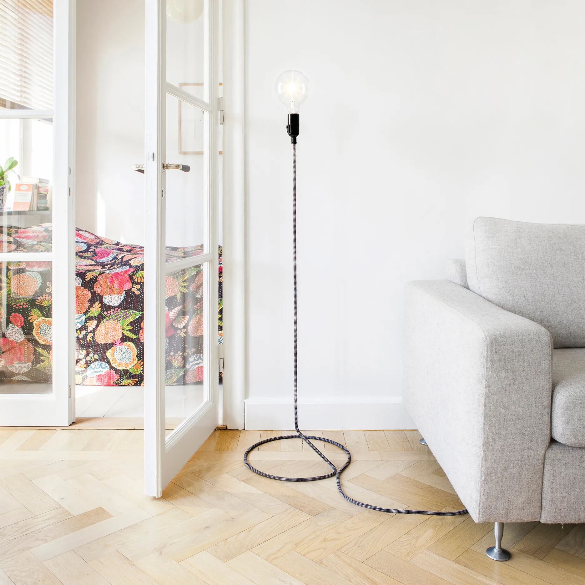 Lampada Cord, nero-bianco Design House Stockholm