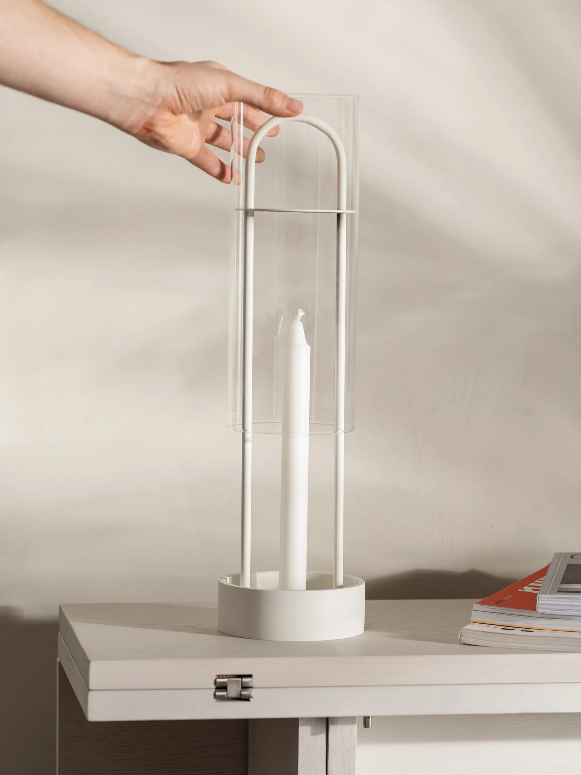Lanterna Lotus hurricane , bianco Design House Stockholm