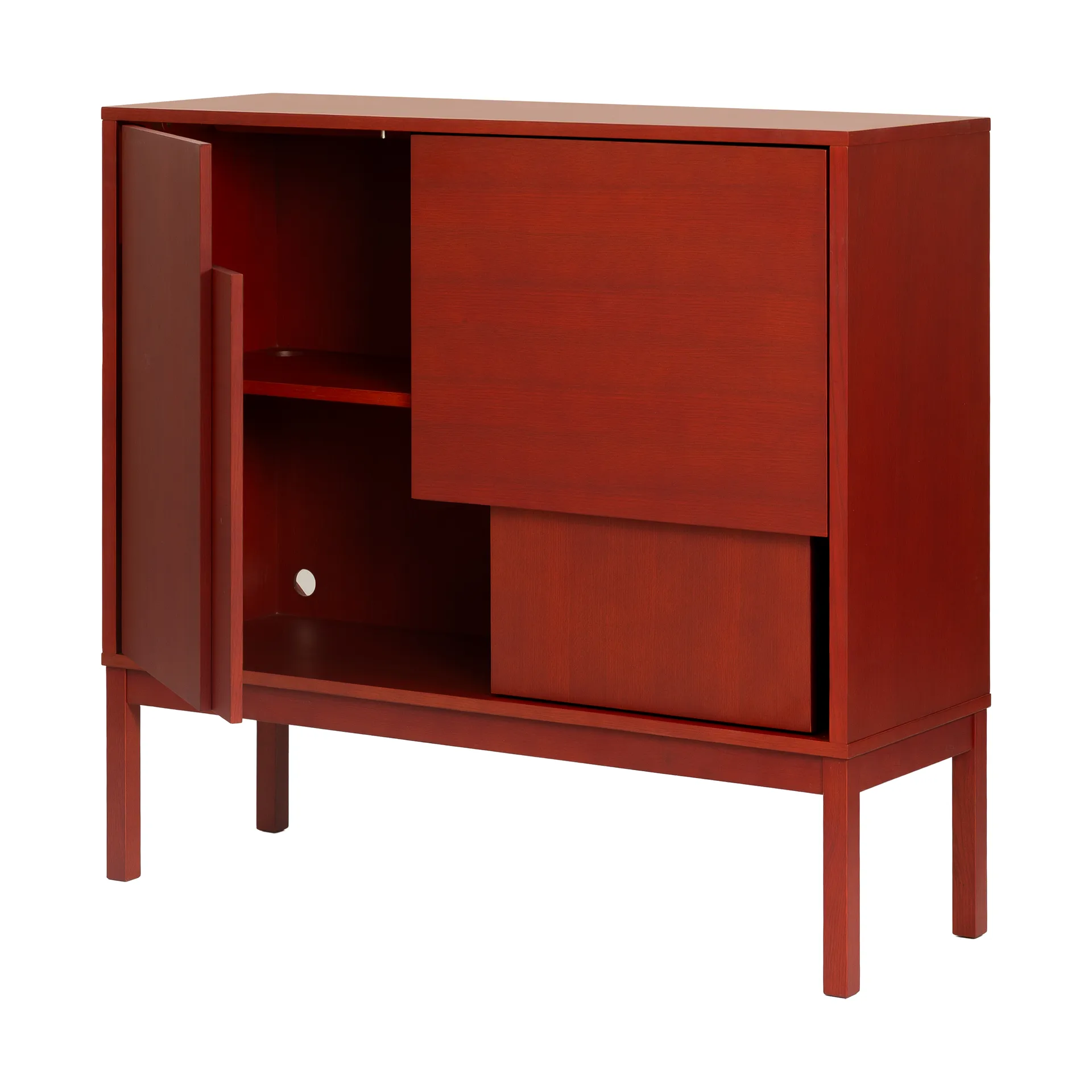 Layer sideboard, Rosso, 120x110, con gambe Design House Stockholm