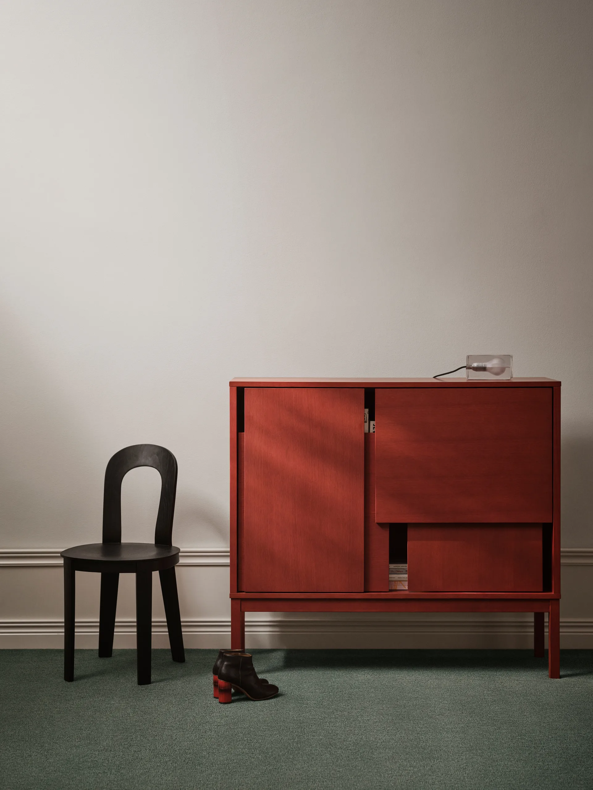 Layer sideboard, Rosso, 120x110, con gambe Design House Stockholm