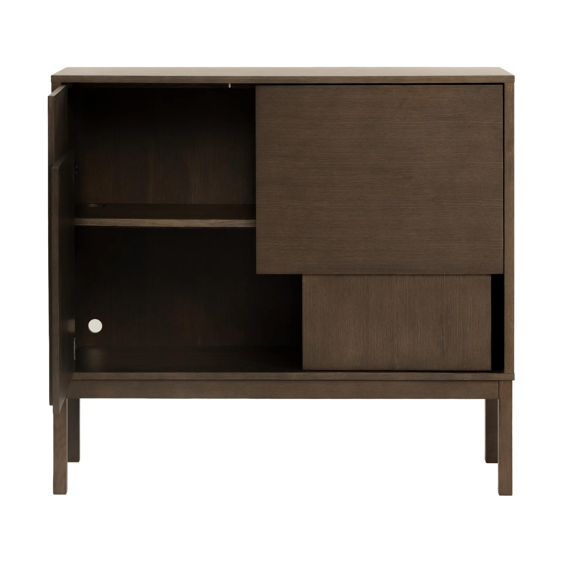 Layer sideboard, Rovere scuro, 120x110, con gambe Design House Stockholm