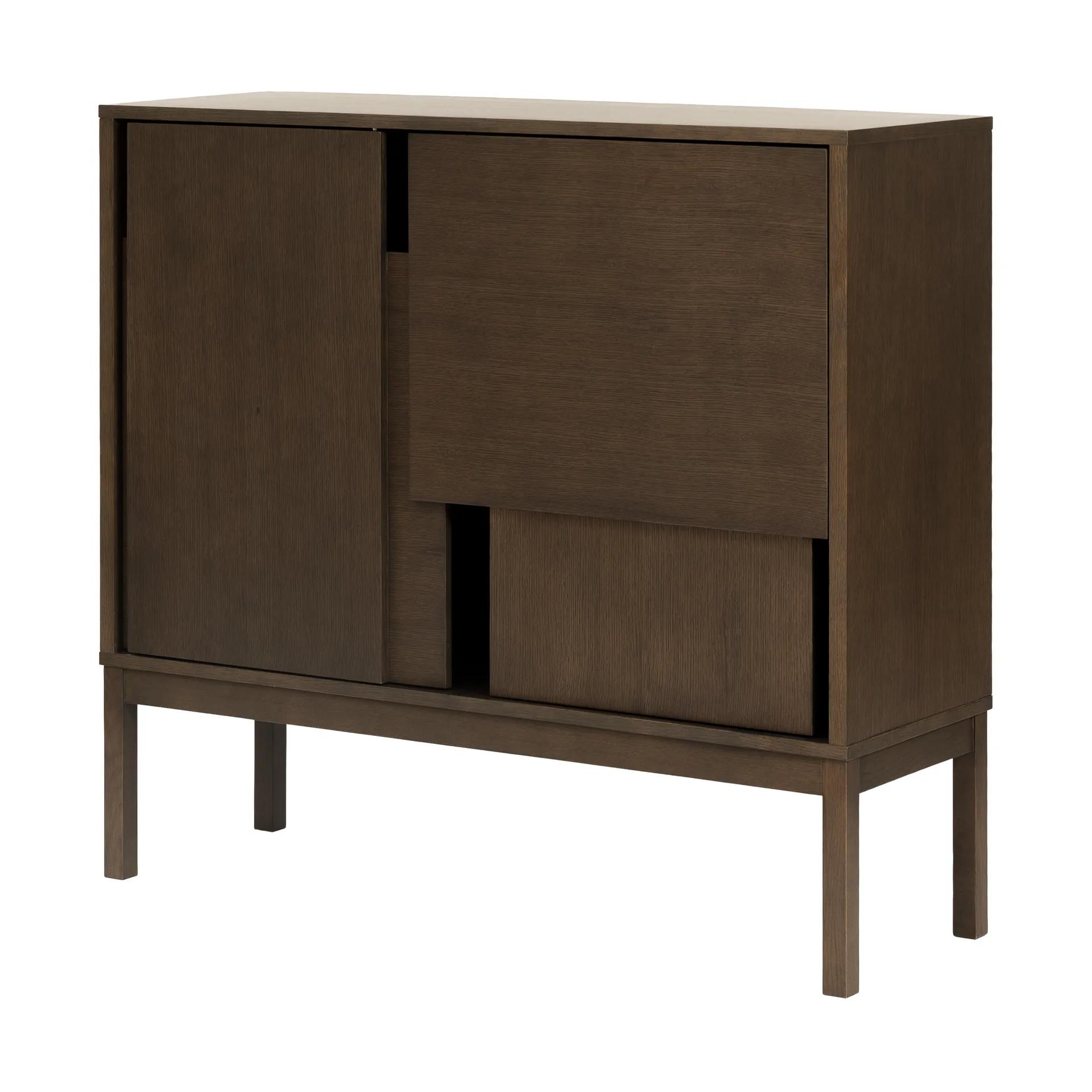 Layer sideboard, Rovere scuro, 120x110, con gambe Design House Stockholm