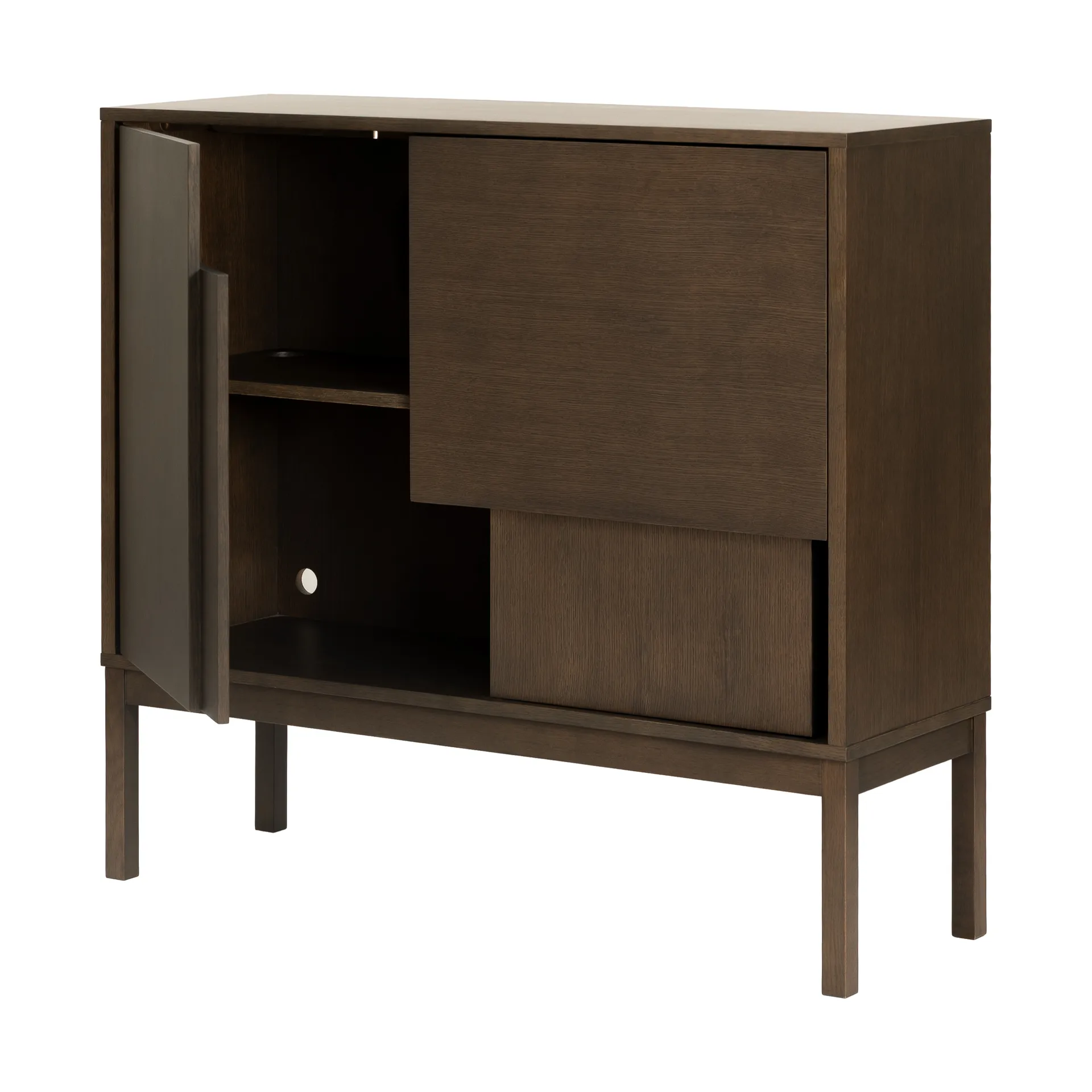 Layer sideboard, Rovere scuro, 120x110, con gambe Design House Stockholm