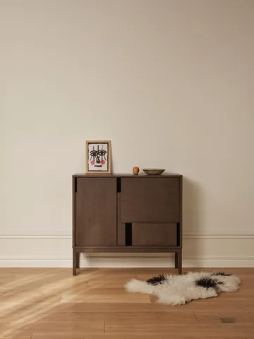 Layer sideboard - Rovere scuro, 120x110, con gambe - Design House Stockholm