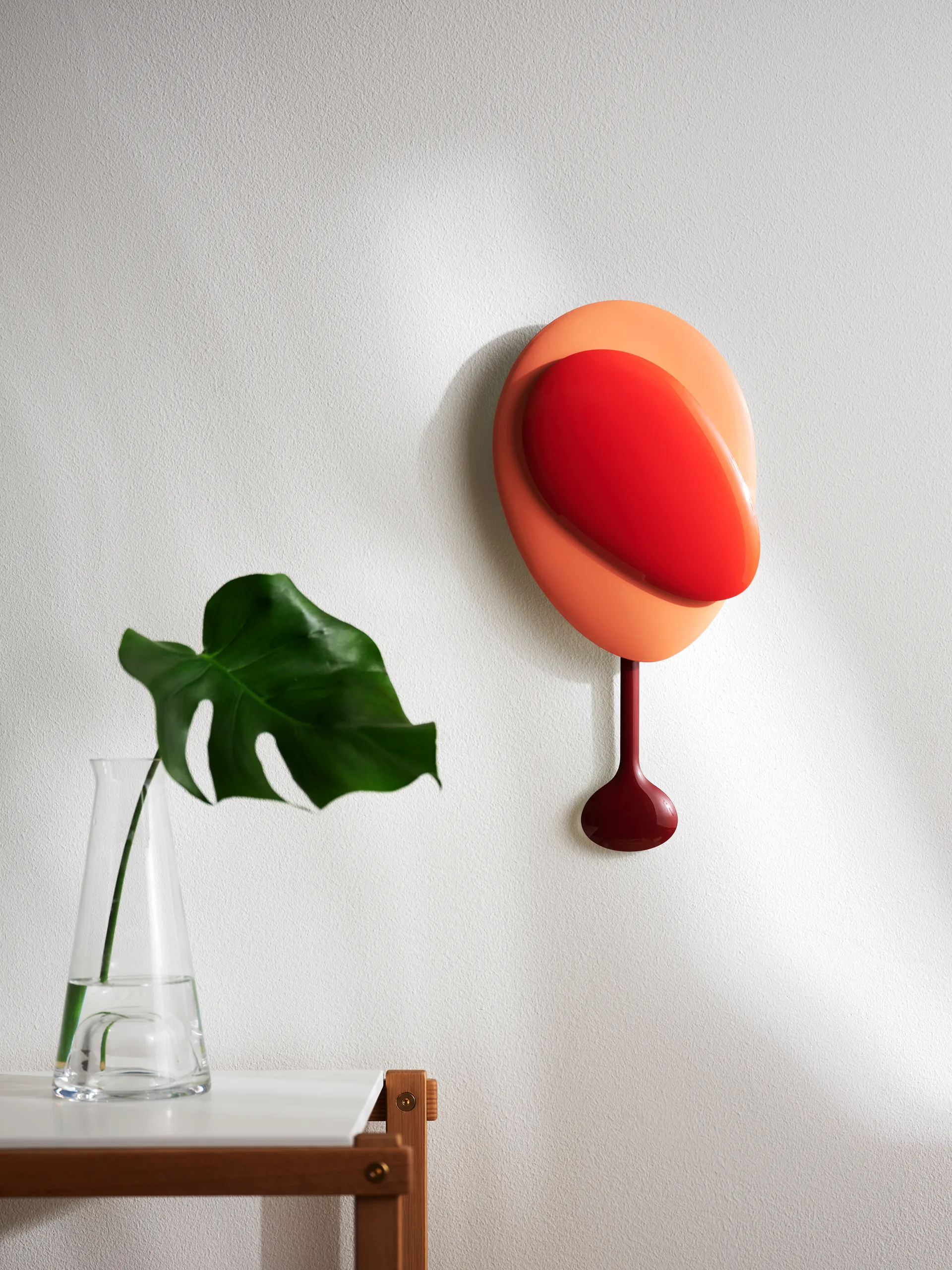 Orologio da parete Mellow Clock, Rosso Design House Stockholm