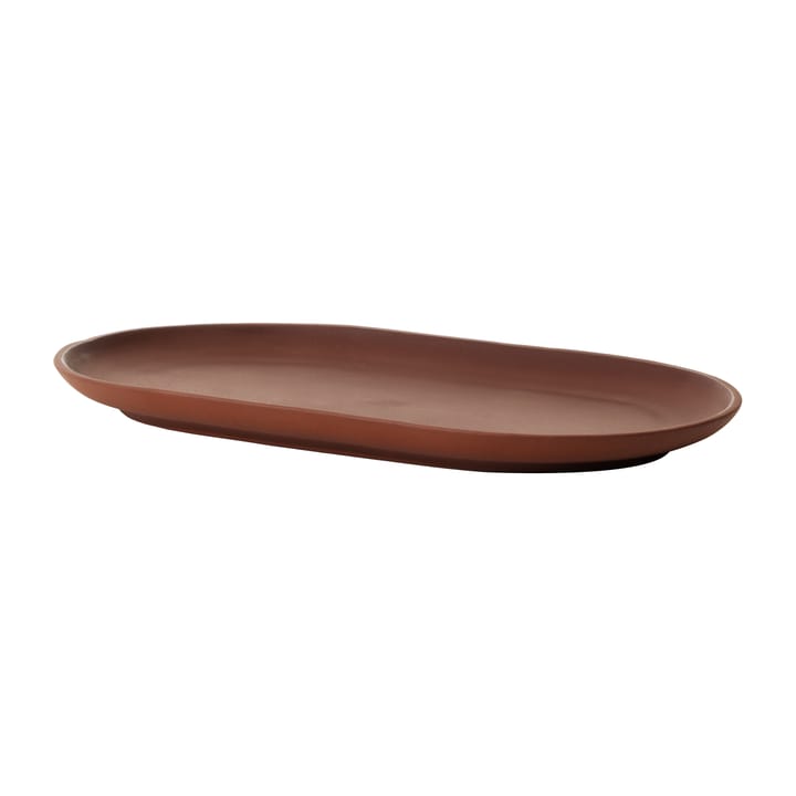 Piatto ovale Sand 12,5x20 cm - Red clay - Design House Stockholm