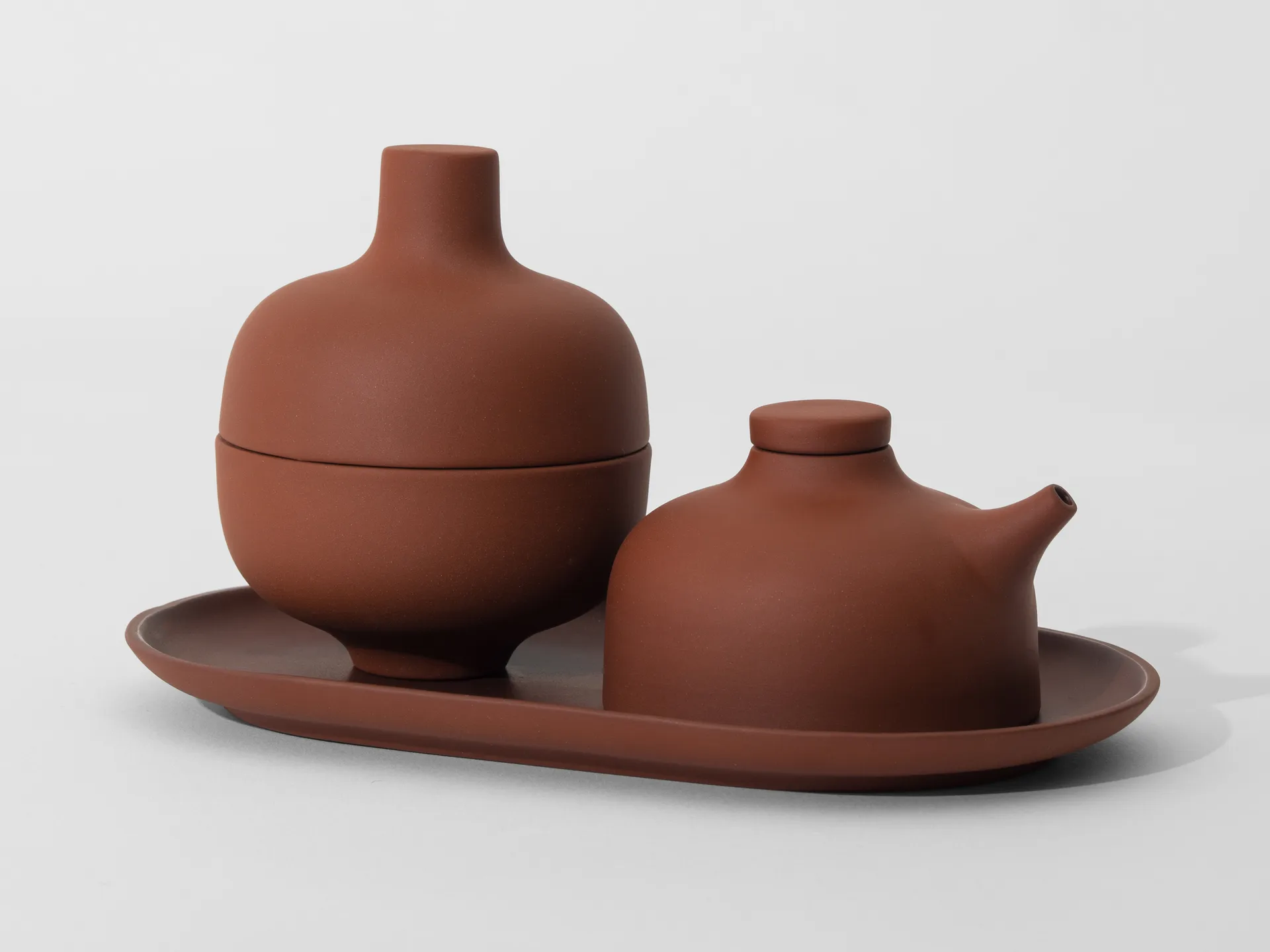 Piatto ovale Sand 12,5x20 cm, Red clay Design House Stockholm