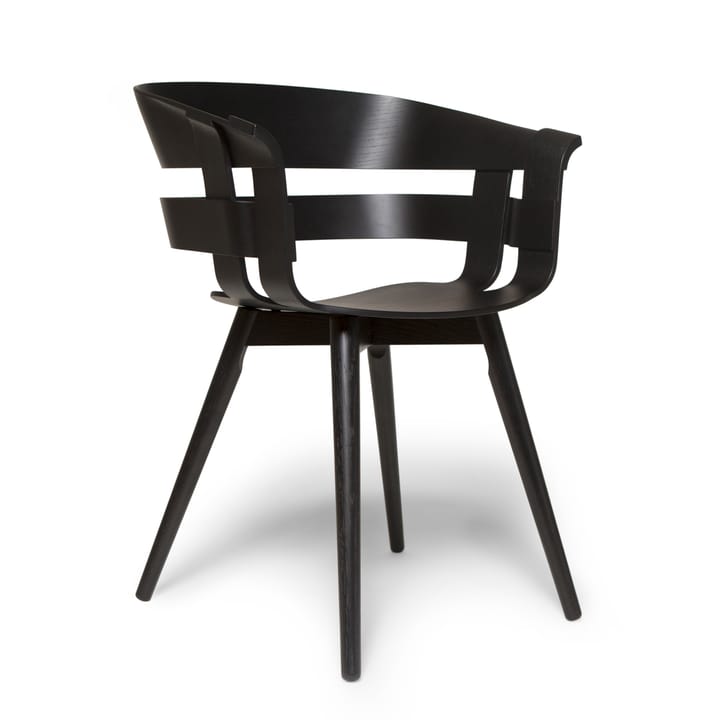 Sedia Wick Chair - nero, gambe in frassino nero - Design House Stockholm