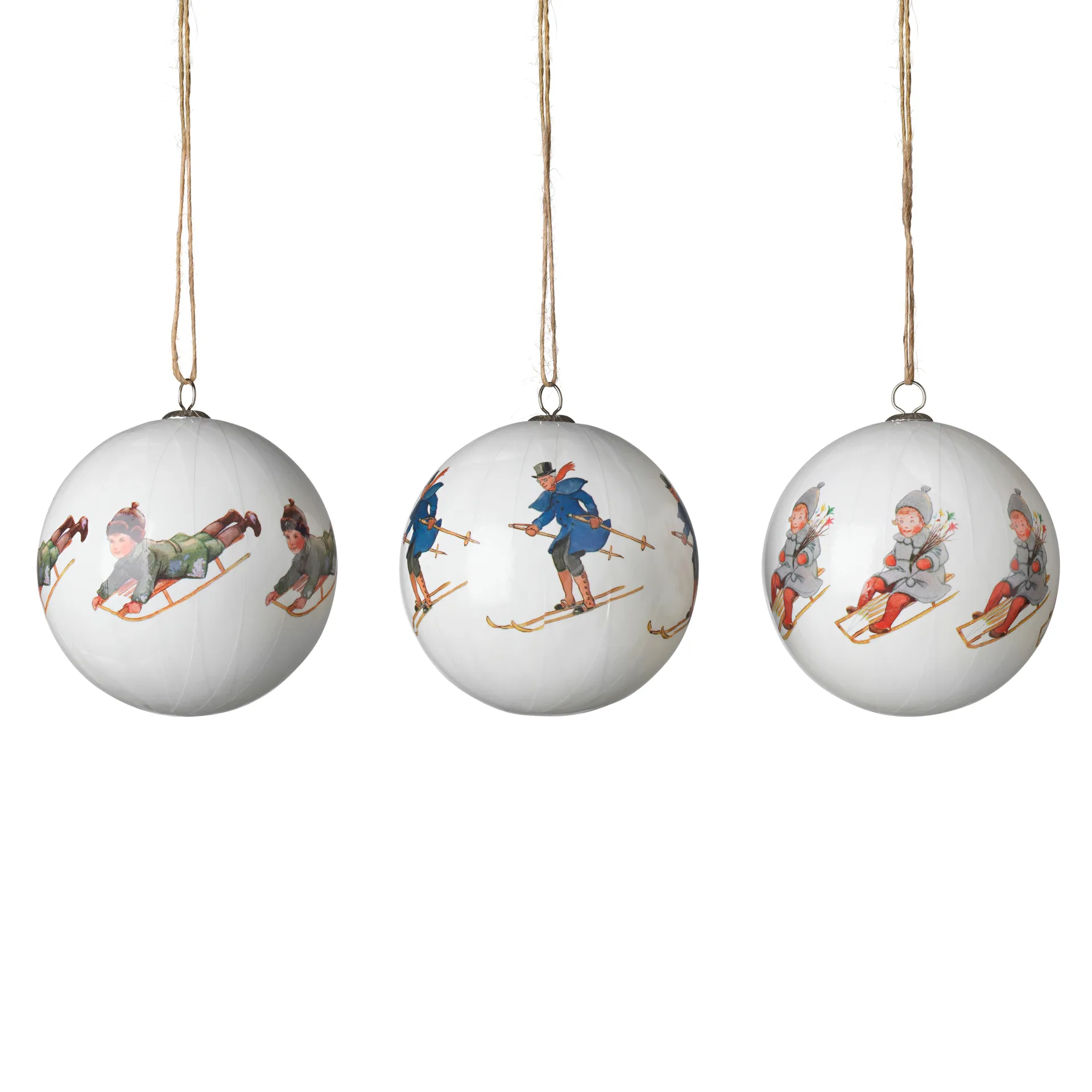 Sfere di Natale Elsa Beskow, confezione da 3, Set n. 7 Design House Stockholm