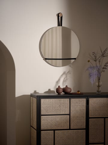 Specchio rotondo Lasso  - trasparente-nero - Design House Stockholm