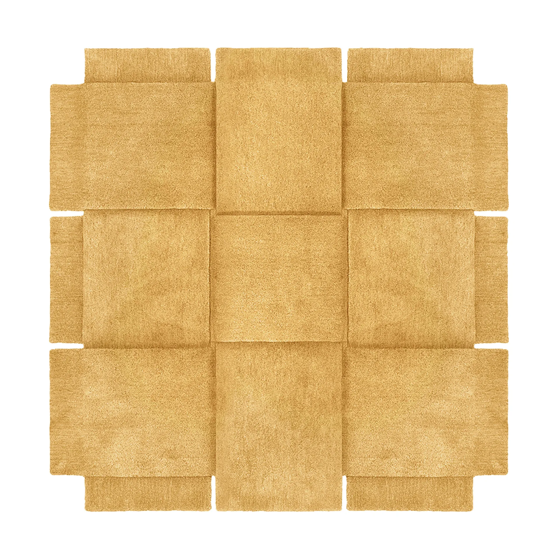 Tappeto Basket giallo ocra, 180x180 cm Design House Stockholm