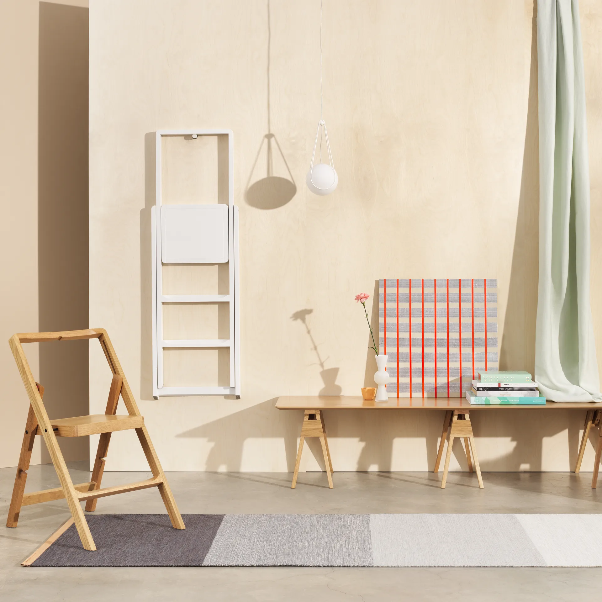 Tappeto Fields 80x250 cm, Blu-grigio Design House Stockholm