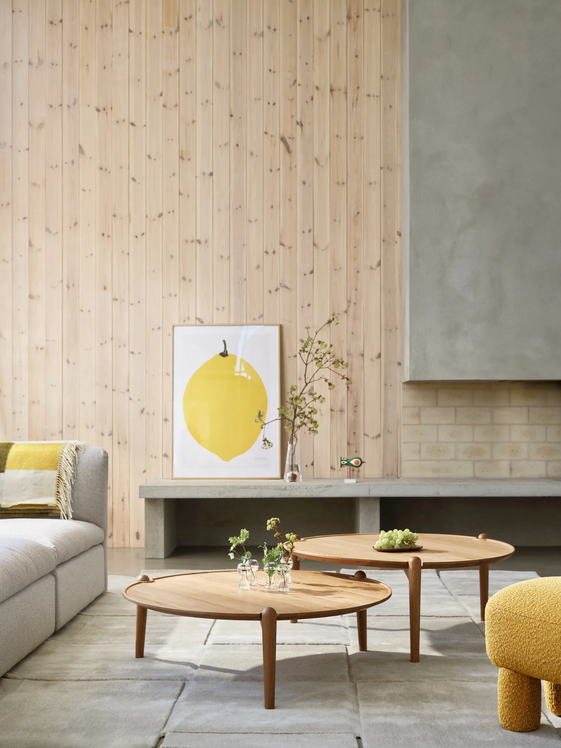 Tavolino da salotto Aria, Quercia scura, Ø50x37 cm Design House Stockholm