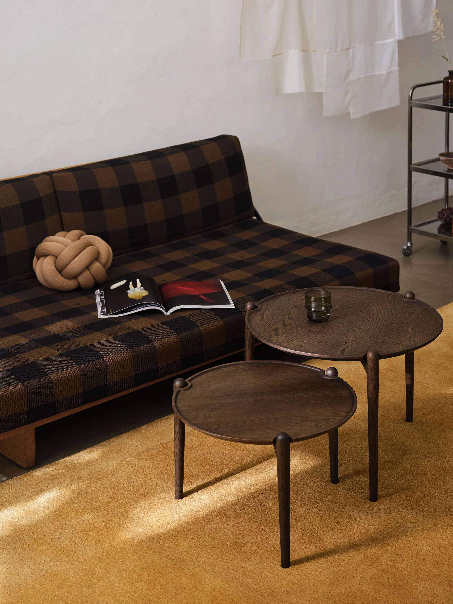 Tavolino da salotto Aria, Quercia scura, Ø50x37 cm Design House Stockholm
