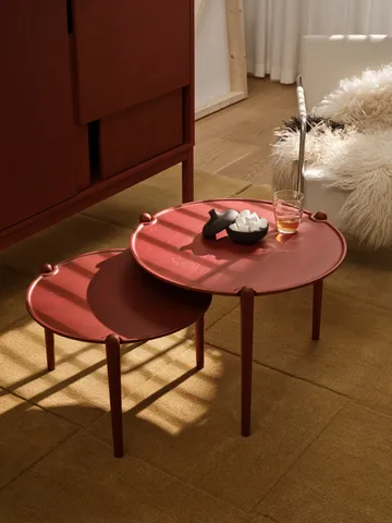 Tavolino da salotto Aria - Rosso, Ø60x46 cm - Design House Stockholm