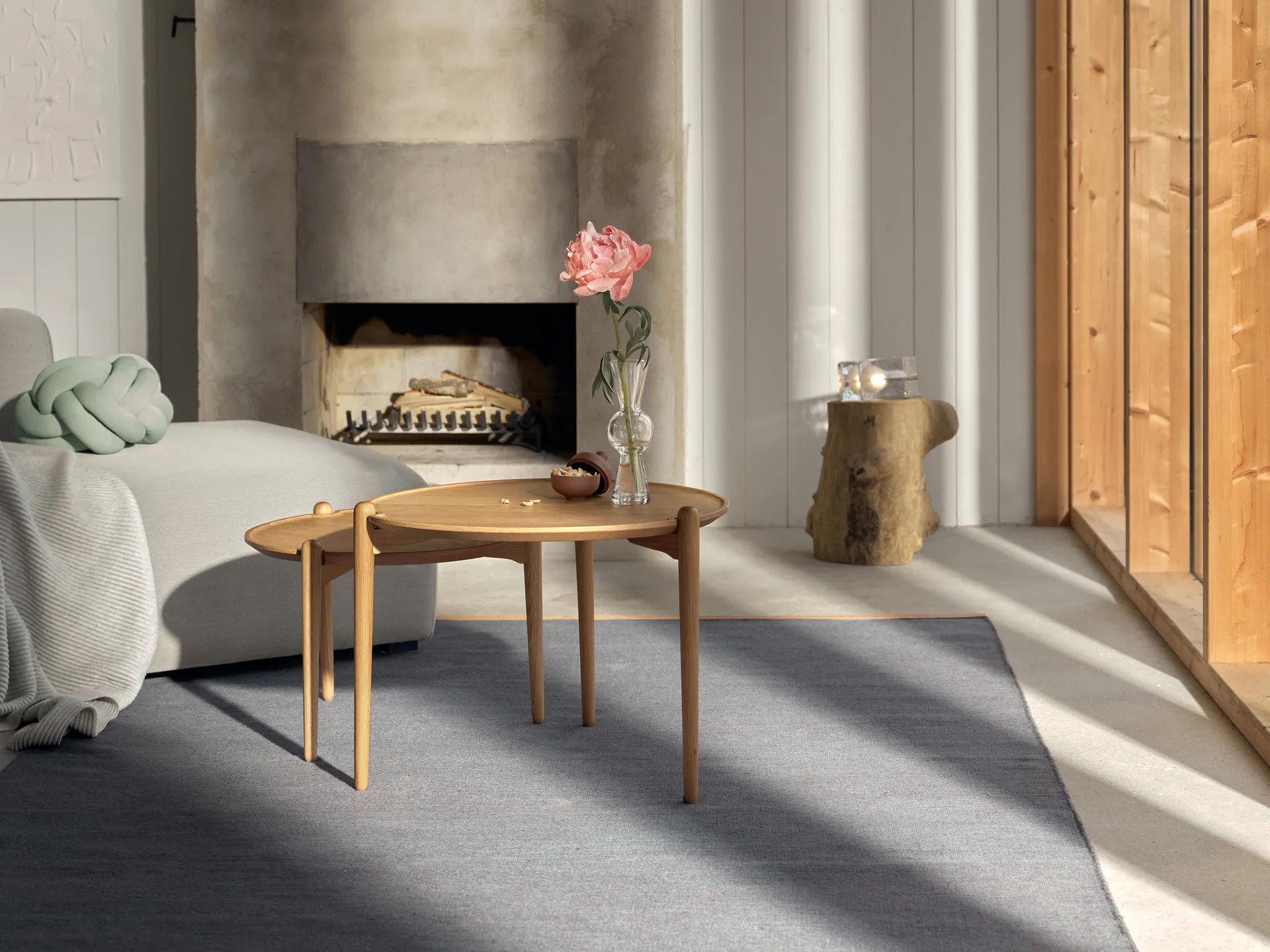 Tavolino da salotto Aria, Rovere, Ø50x37 cm Design House Stockholm