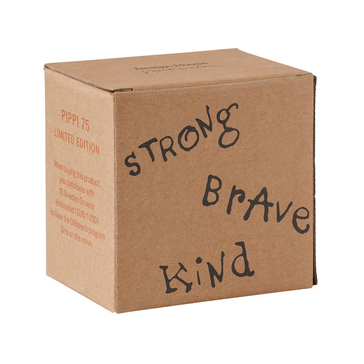 Tazza anniversario Astrid Lindgren Pippi 35 cl - Strong Kind Brave - Design House Stockholm