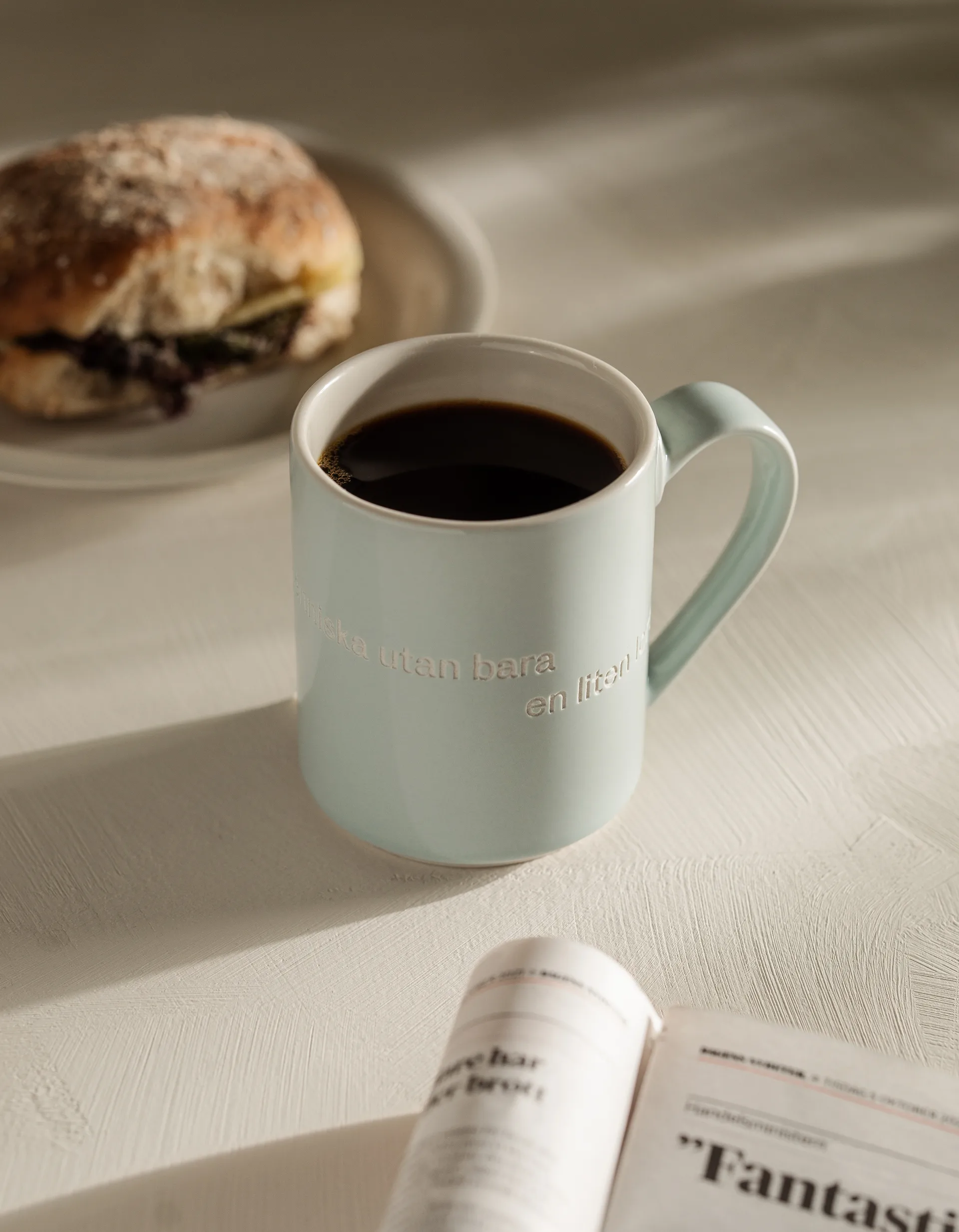 Tazza Astrid Lindgren, "annars är man ingen människa", Testo in Svedese Design House Stockholm